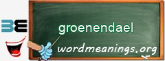 WordMeaning blackboard for groenendael